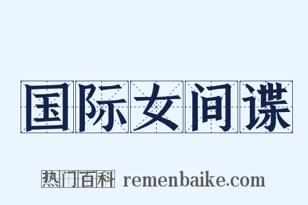 国际女间谍是什么意思的图片